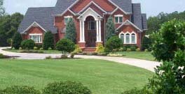 House after lawn care service
